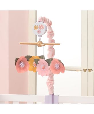 Little Garden Felt Flowers Musical Baby Crib Mobile Soother Toy