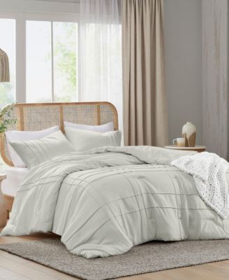 Porter Pleated 3-Pc. Comforter Set, Full