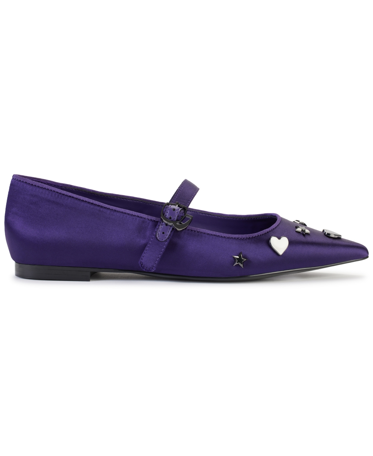 KARL LAGERFELD WOMEN'S VEYDA MARY JANE POINTED TOE FLATS 