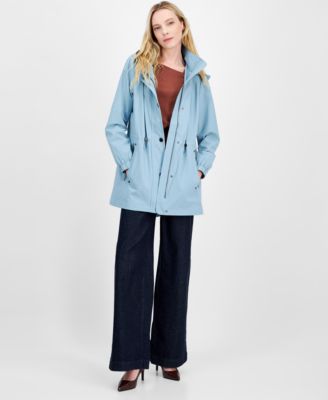Women's Water-Resistant Hooded Anorak Coat