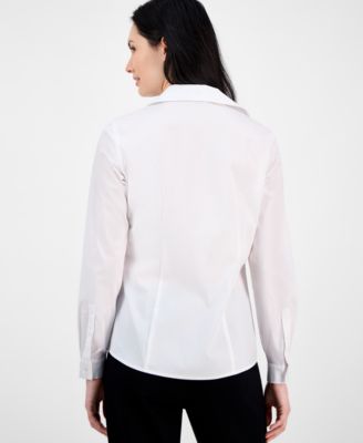 Women's Button-Front Long-Sleeve Shirt
