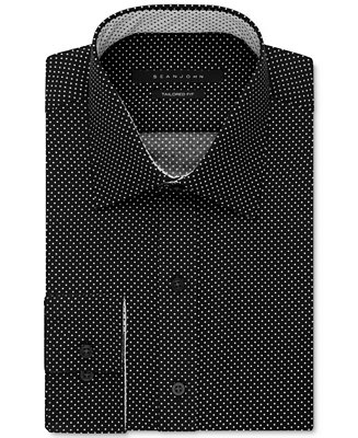 Sean John Men's Dot Print Dress Shirt - Macy's