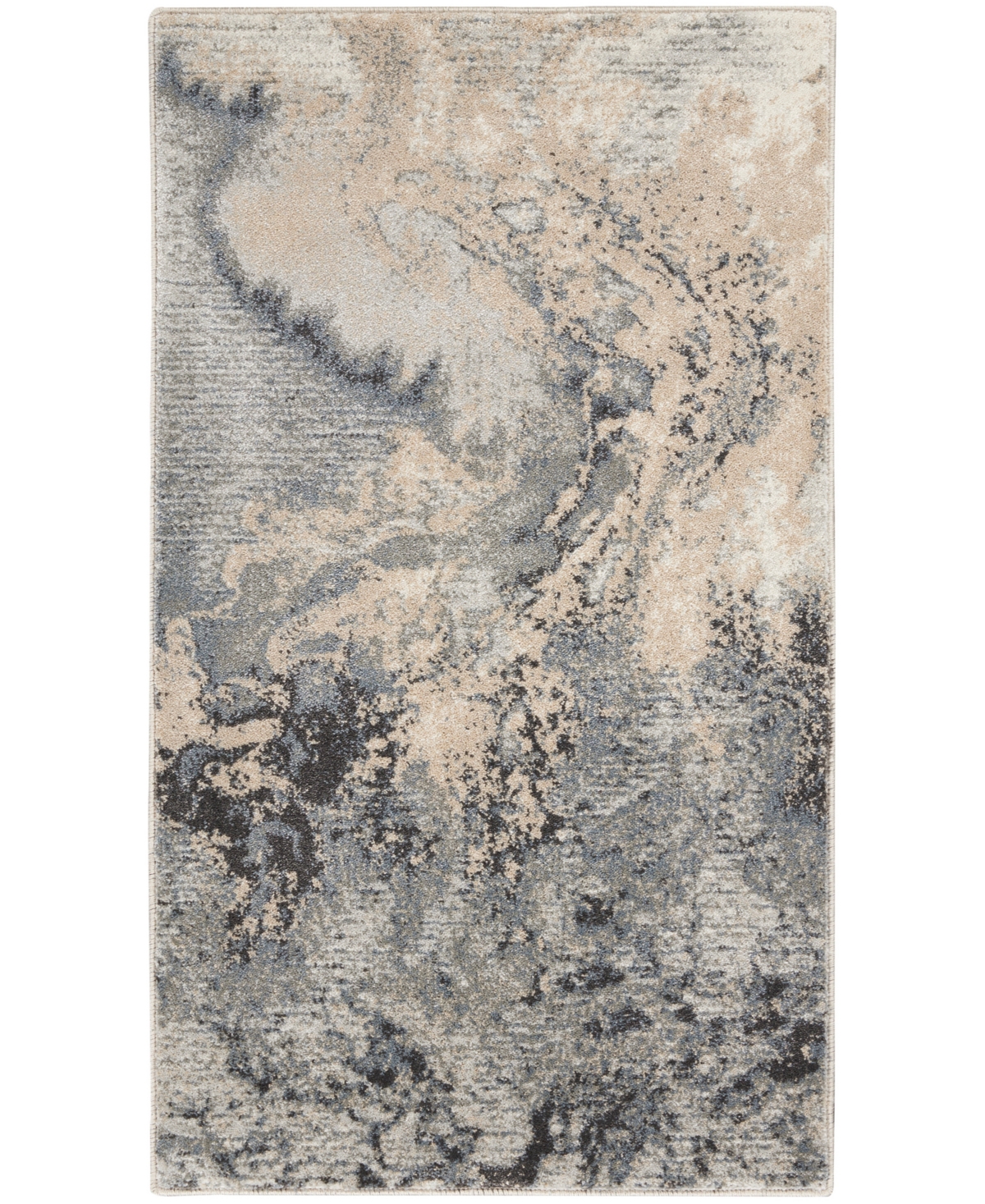Nourison Home Maxell Mae08 3'x5' Area Rug In Gray
