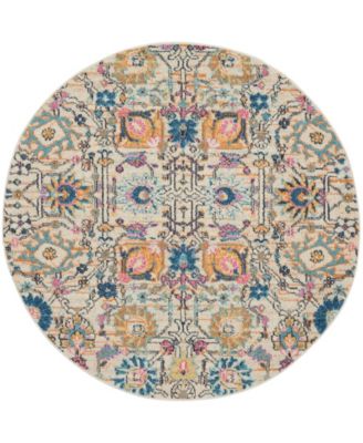 Passion PSN01 5'x5' Round Area Rug