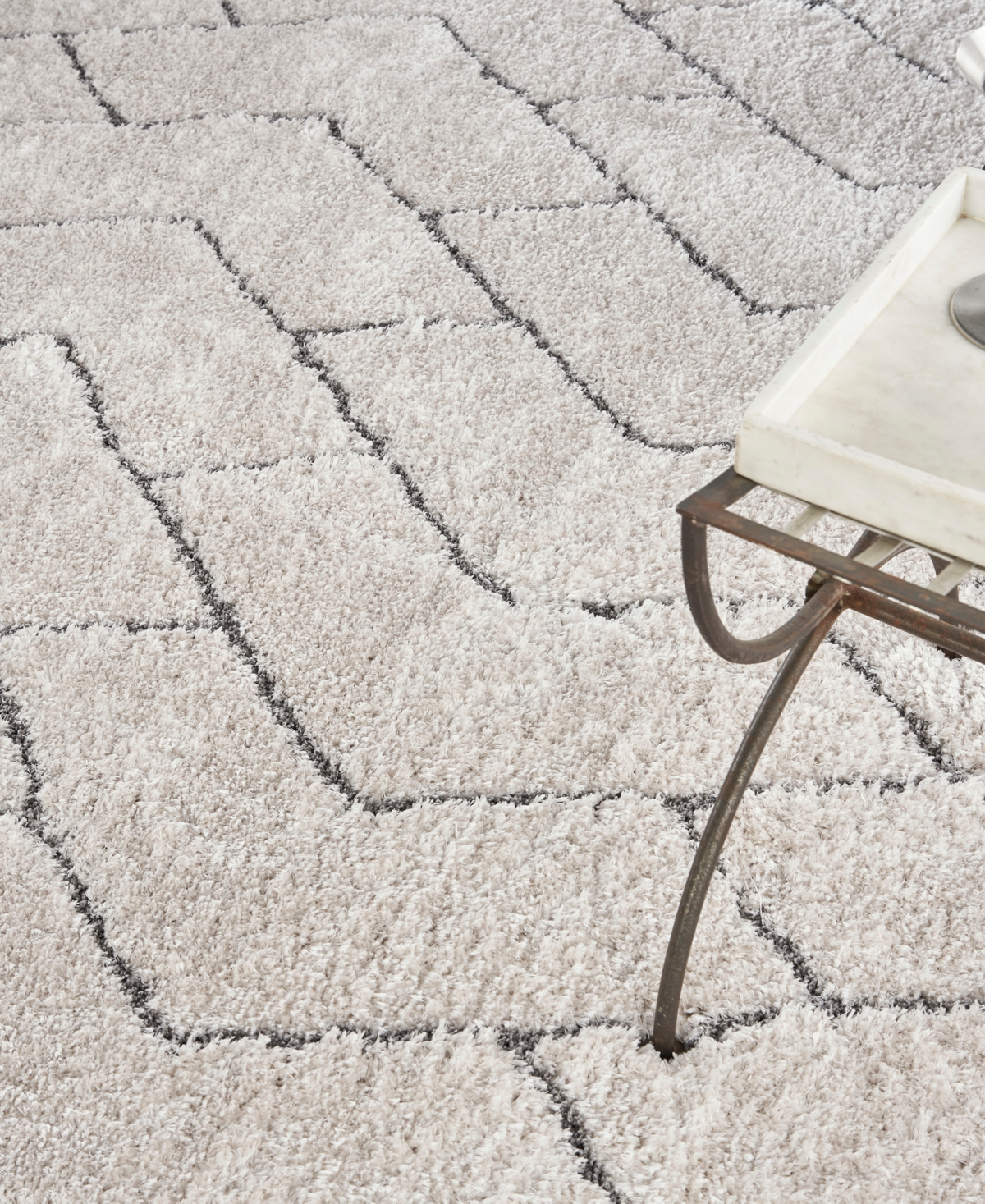 Nourison Home Dreamy Shag Drs03 7'10"x9'10" Area Rug In Ivory,gray