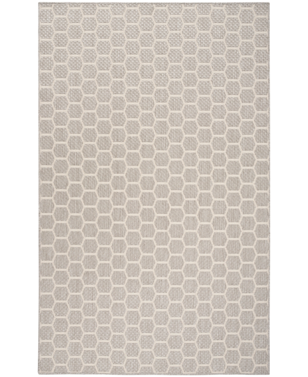 Nourison Home Twist Reversible Tws01 4'x6' Area Rug In Gray