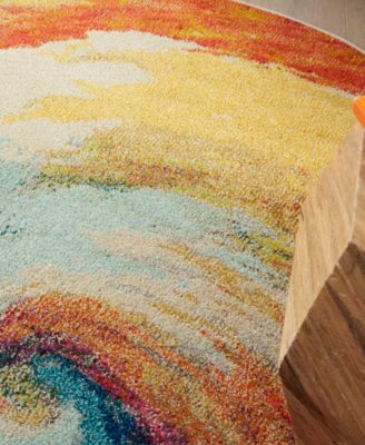 Celestial CES07 4'x4' Round Area Rug