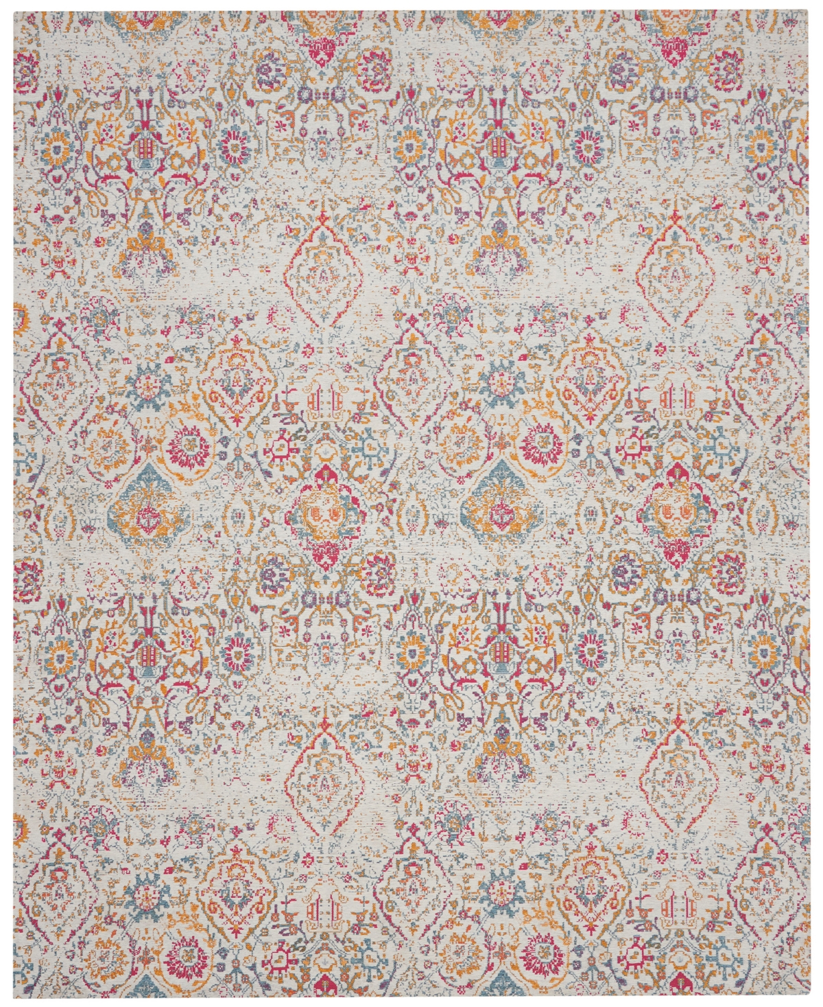 Nourison Home Damask Das06 8'x10' Area Rug In Multi