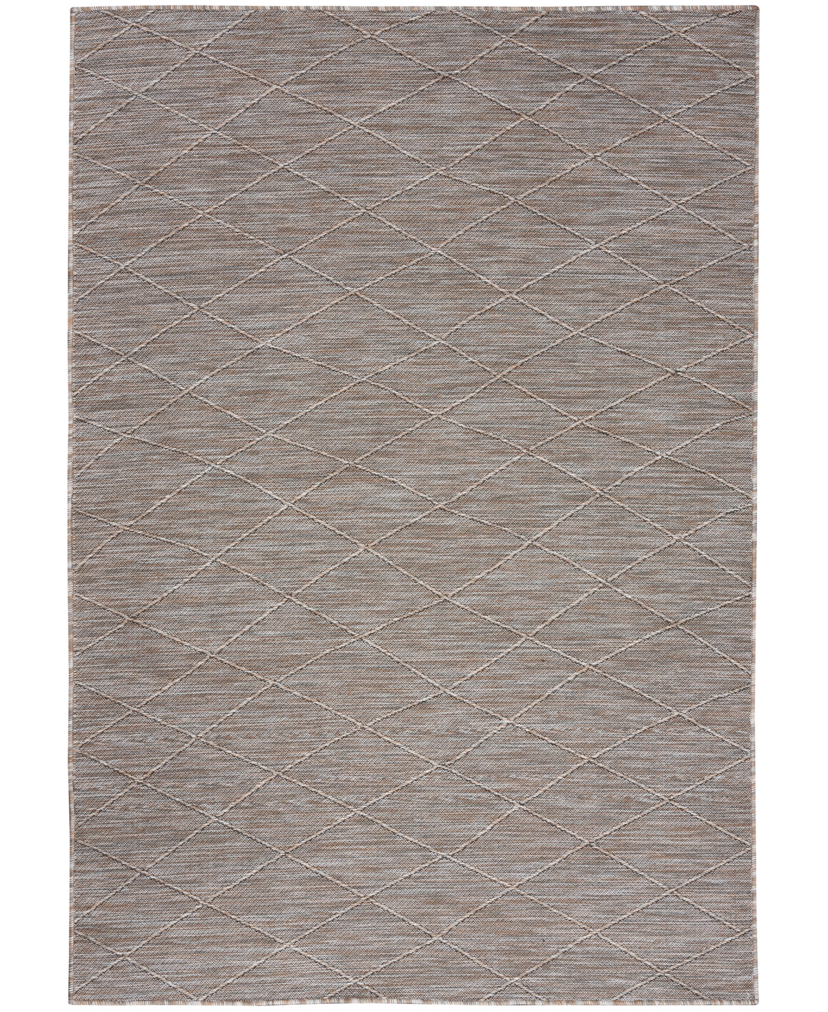 Nourison Home Washable Solutions Wsl01 5'x7' Area Rug In Gray,mocha