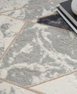 Nourison Home Elation Etn11 Rug Collection In Ivory,gray