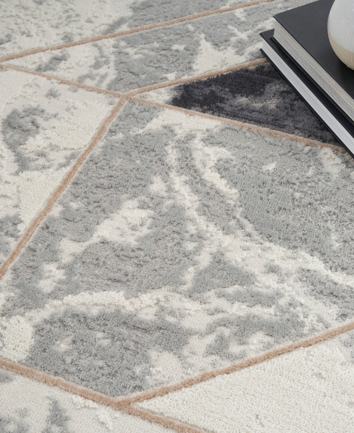 Nourison Home Elation Etn11 4'x6' Area Rug In Ivory,gray