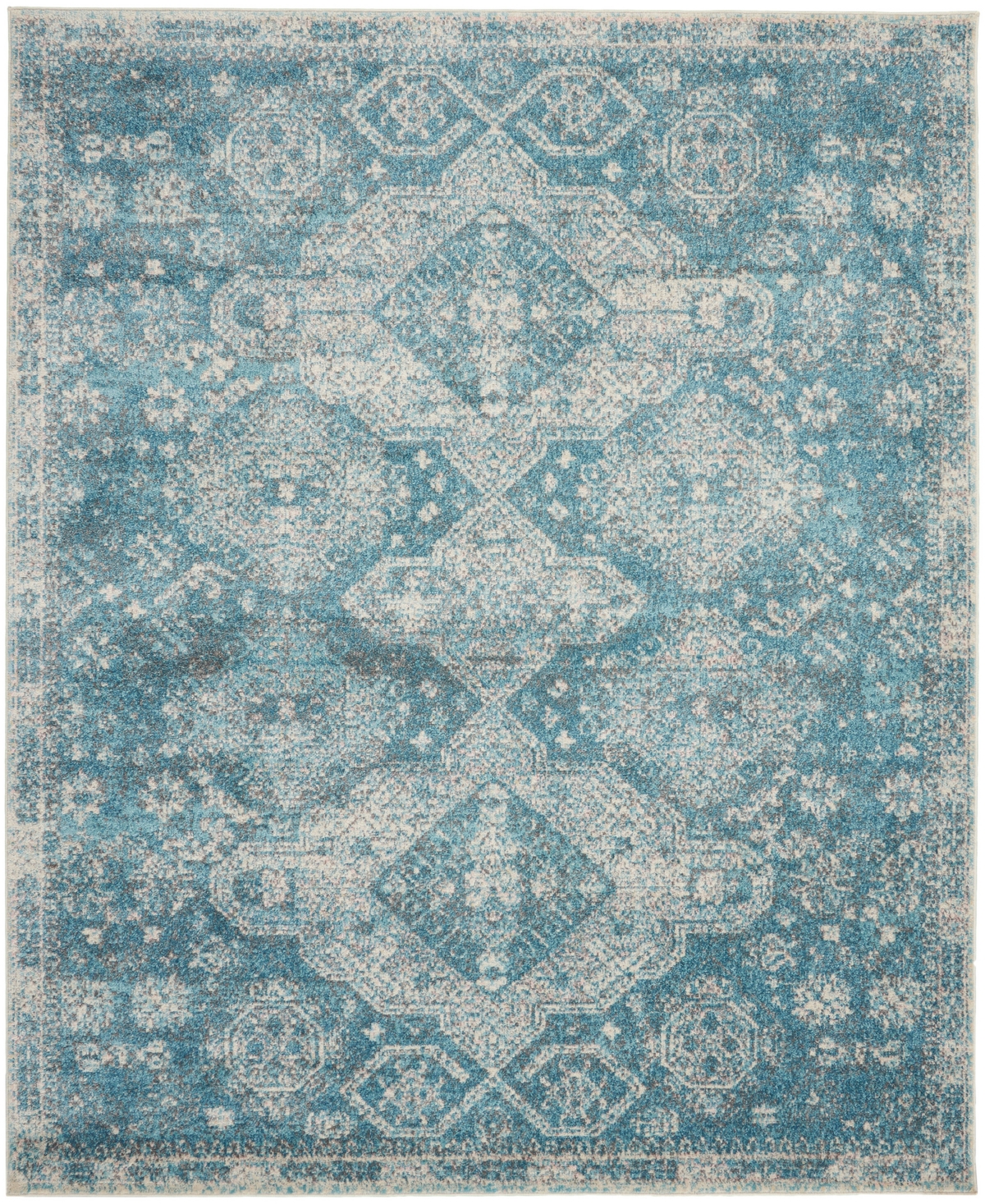 Nourison Home Tranquil Tra13 8'x10' Area Rug In Mist,ivory