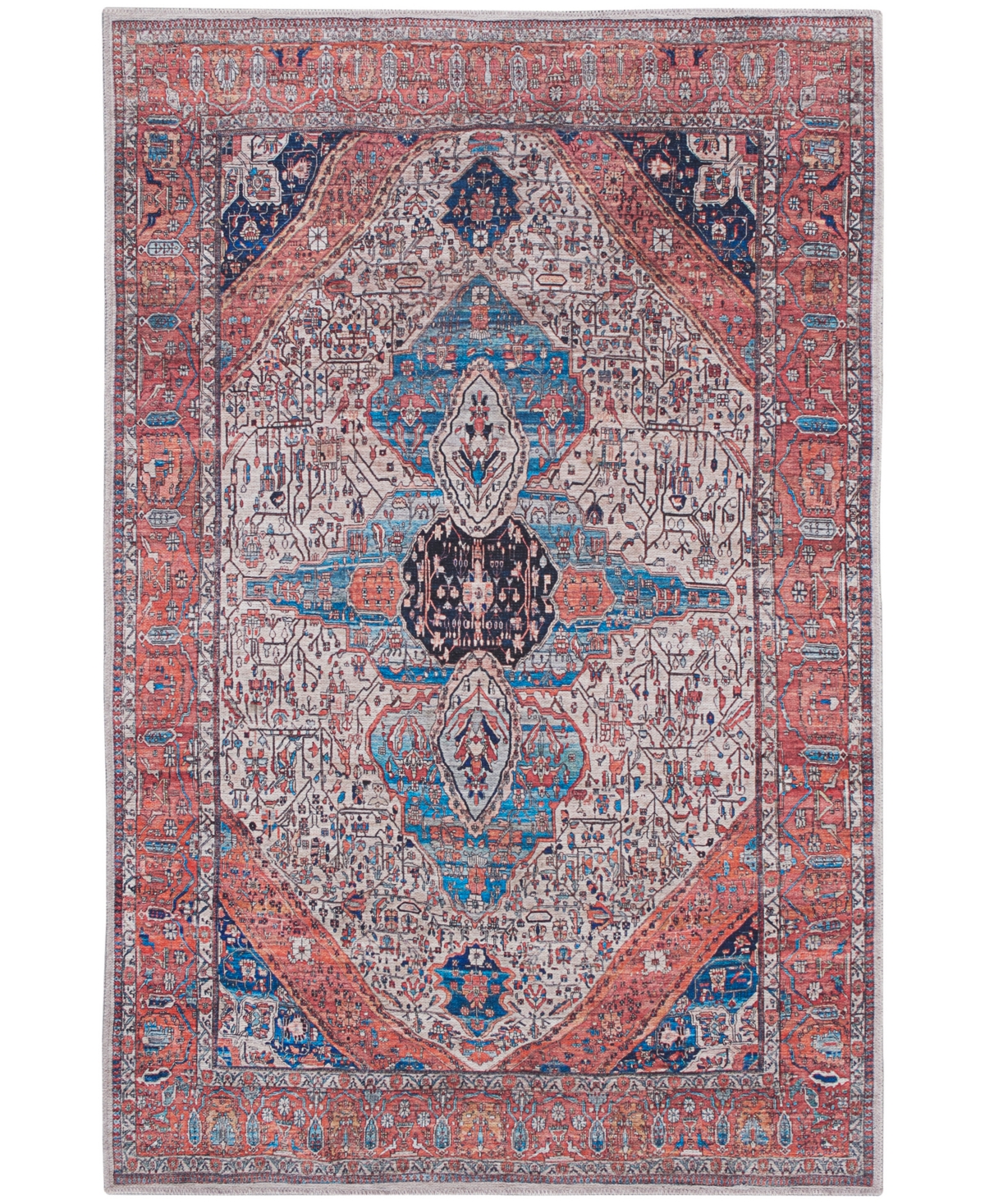 Nourison Home Grand Washables Grw05 4'x6' Area Rug In Ivory