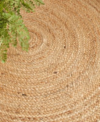 Natural Jute NJT03 6'x6' Round Area Rug