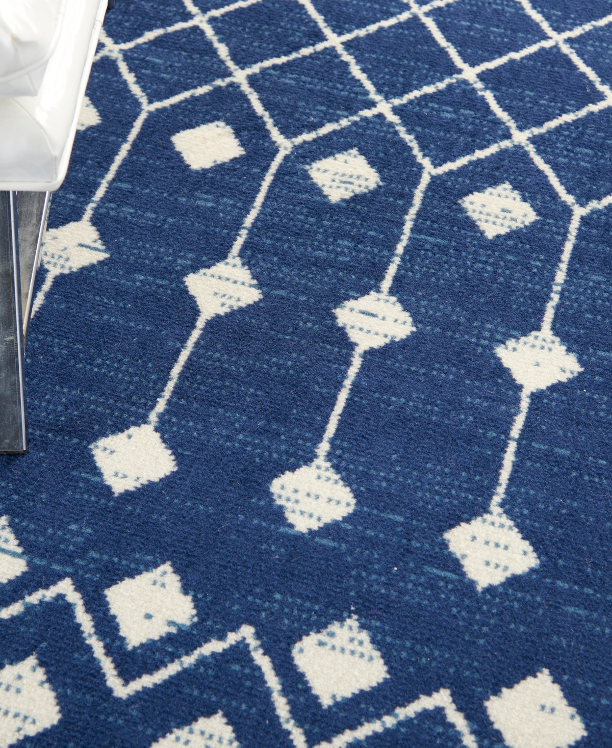 Nourison Home Grafix Grf37 5'3"x7'3" Area Rug In Navy