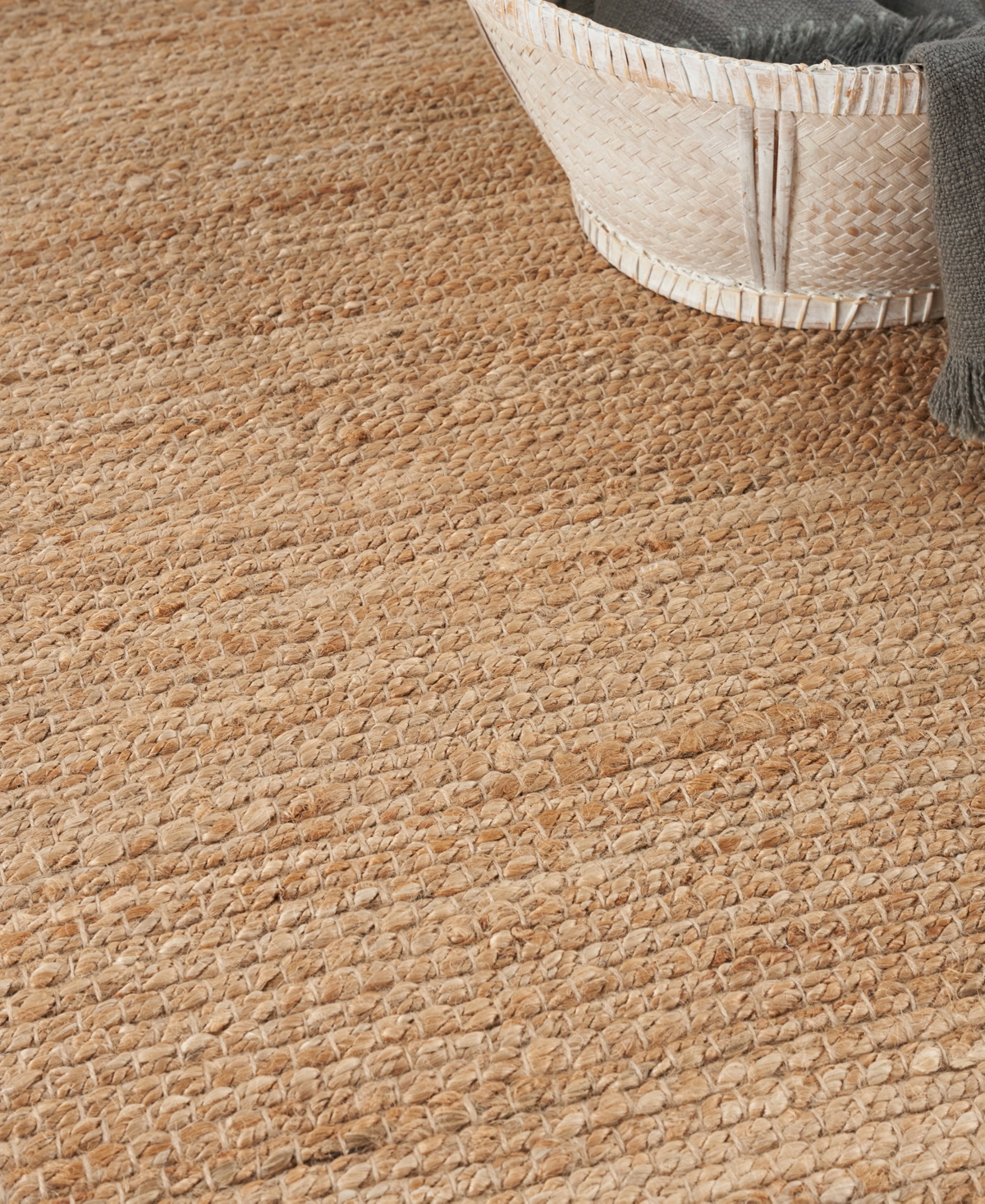 Nourison Home Natural Jute Njt01 4'x6' Area Rug In Taupe
