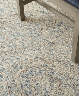 Nourison Home Interlock Itl02 Rug Collection In Blue,multi