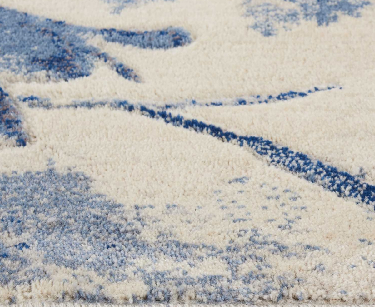 Nourison Home Somerset St18 2'3"x10' Runner Area Rug In Ivory,blue