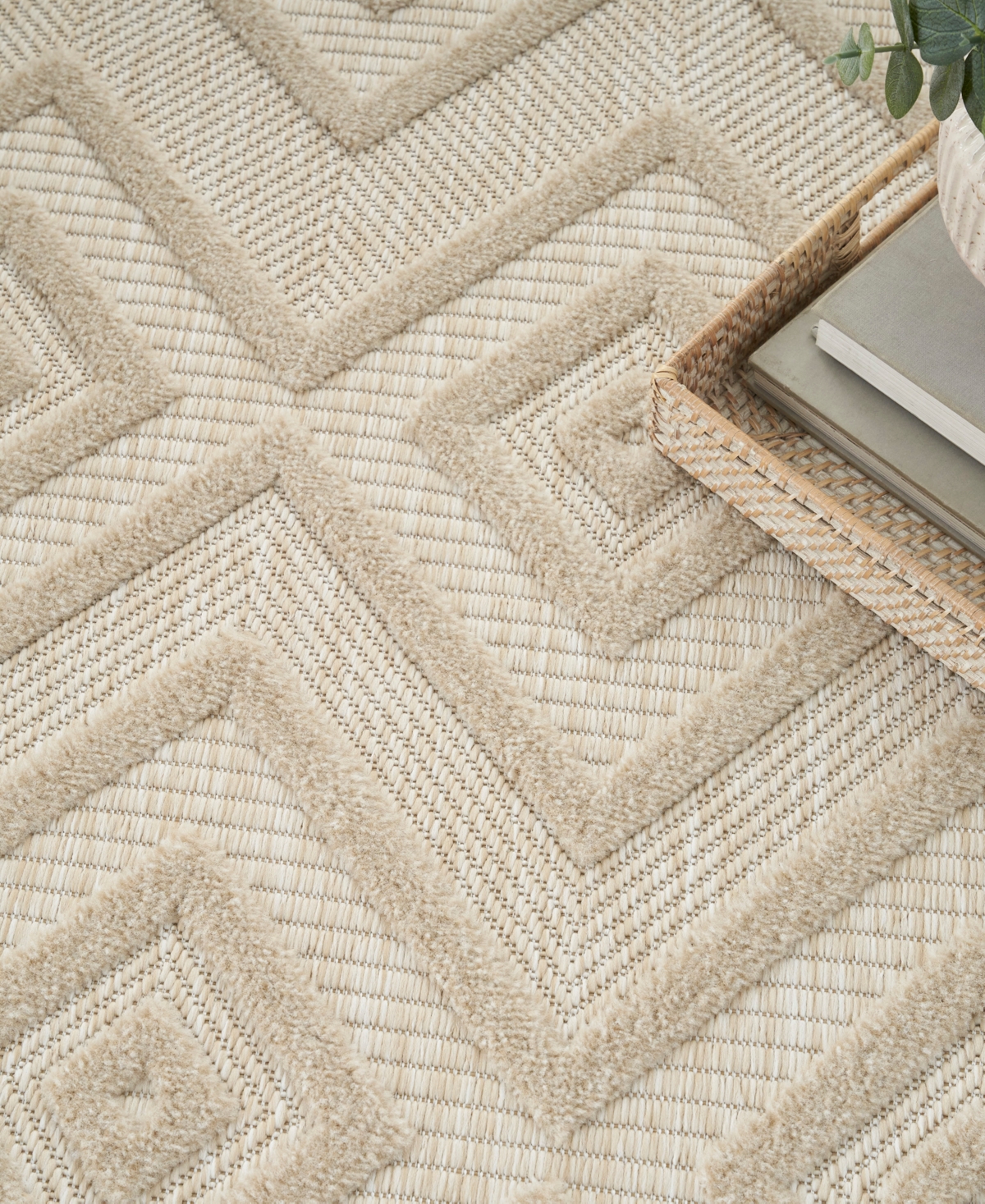 Nourison Home Versatile Nrv01 5'x7' Area Rug In Cream