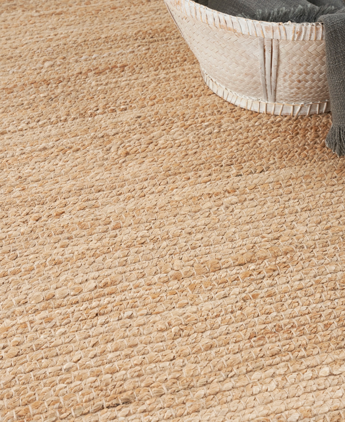 Nourison Home Natural Jute Njt01 2'3"x8' Runner Area Rug In Beige