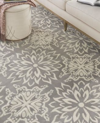 Nourison Home Jubilant Jub06 Rug Collection In Ivory,aqua