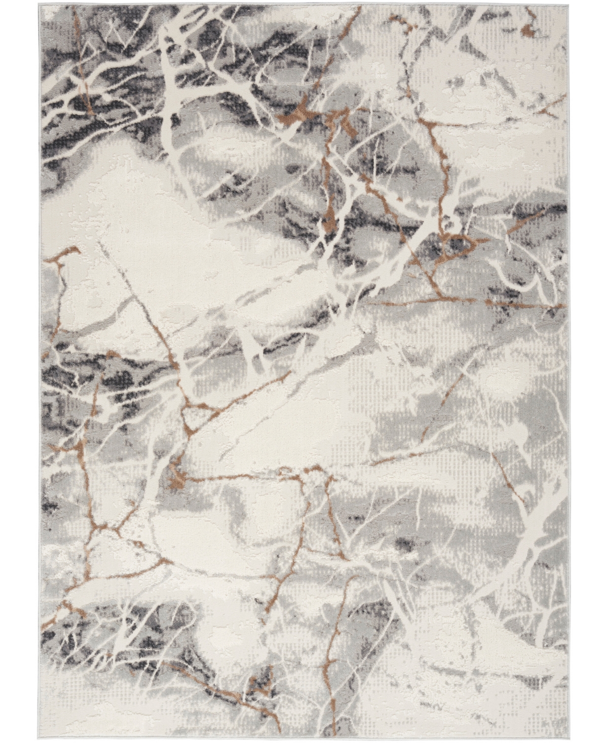 Nourison Home Elation Etn13 4'x6' Area Rug In Ivory,gray