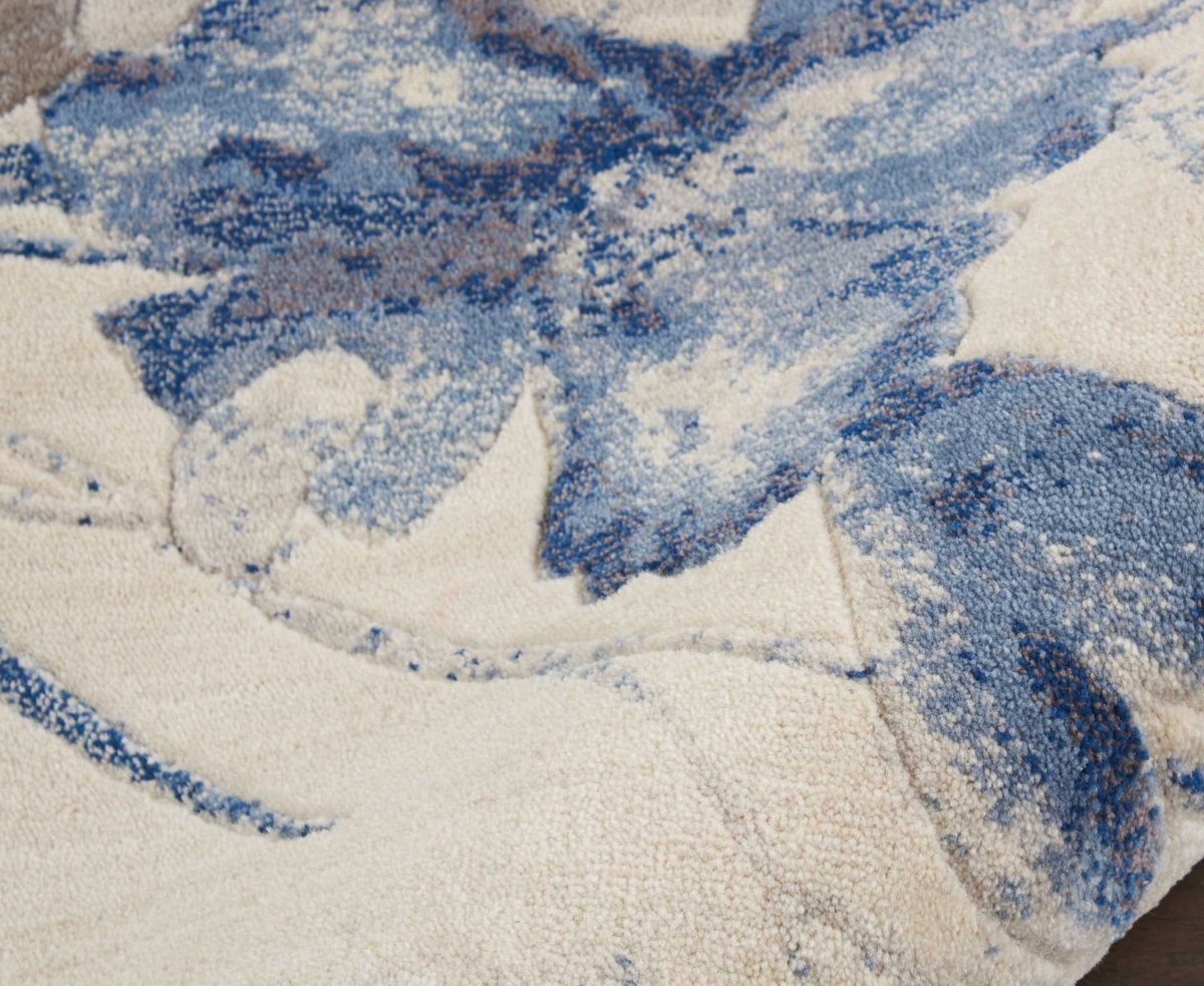 Nourison Home Somerset St18 2'3"x10' Runner Area Rug In Ivory,blue