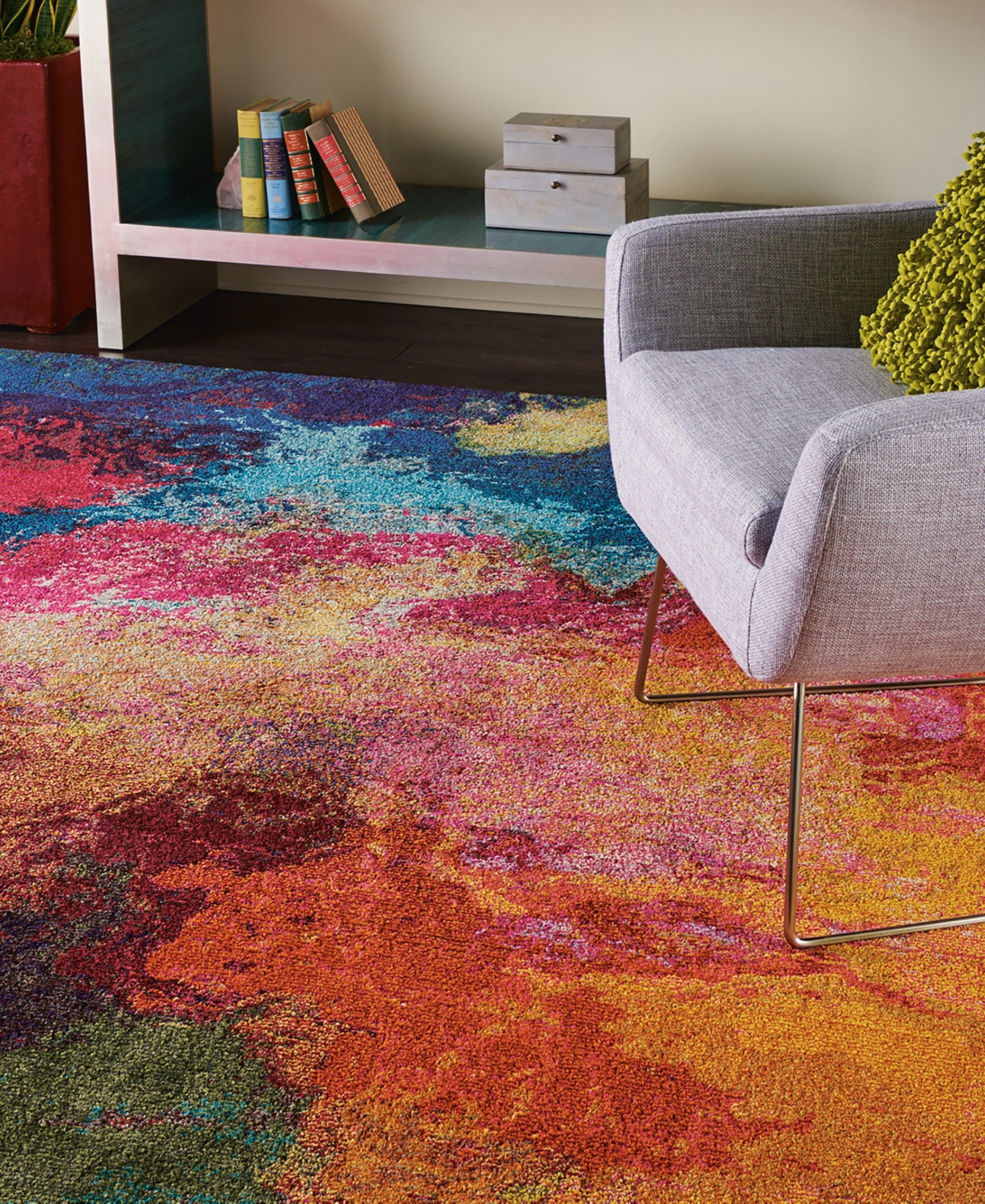 Nourison Home Celestial Ces04 7'10"x10'6" Area Rug In Multi