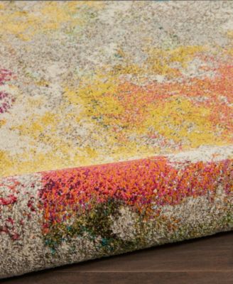 Celestial CES12 5'3"x5'3" Round Area Rug