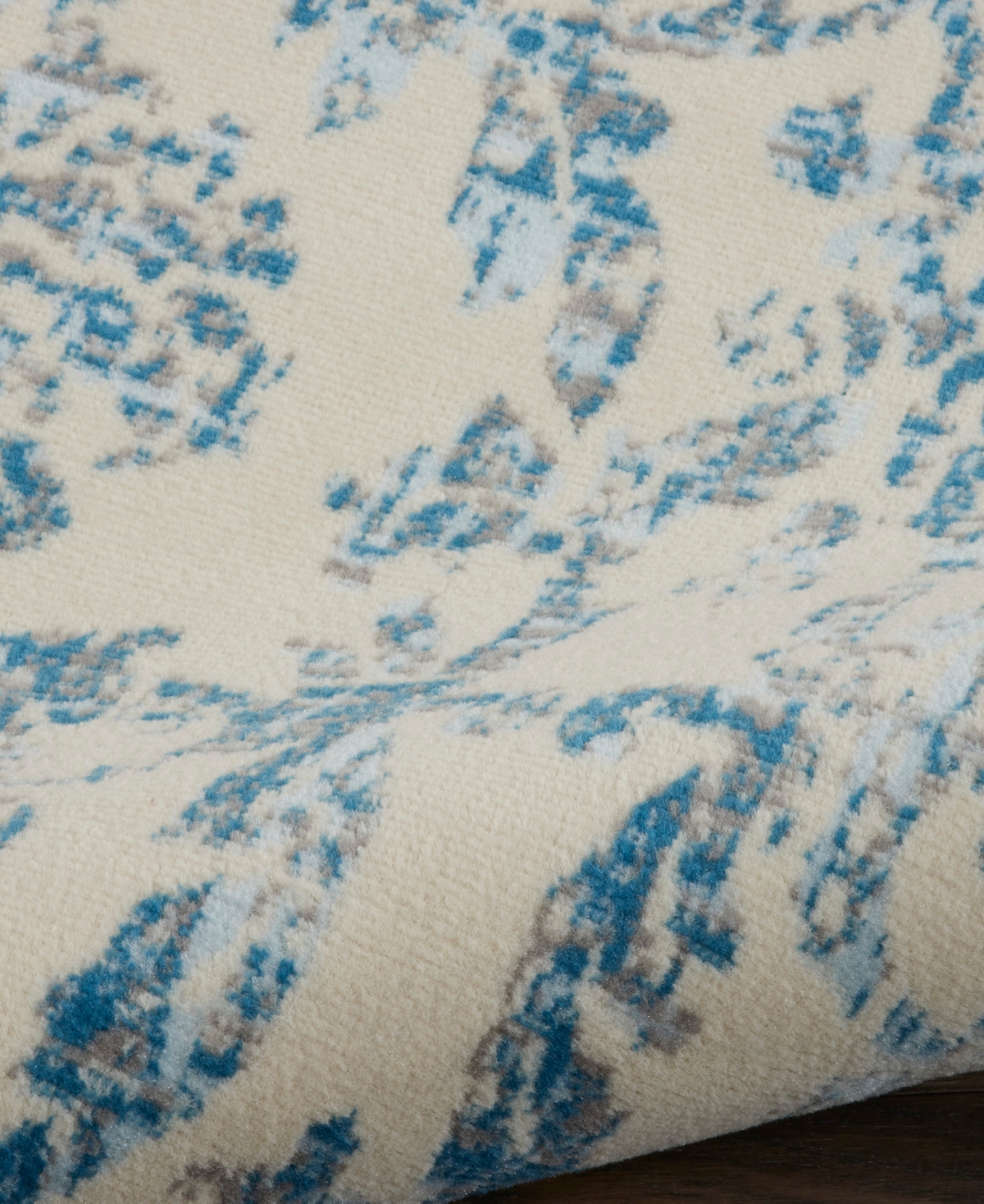 Nourison Home Jubilant Jub09 7'x10' Area Rug In Ivory,blue