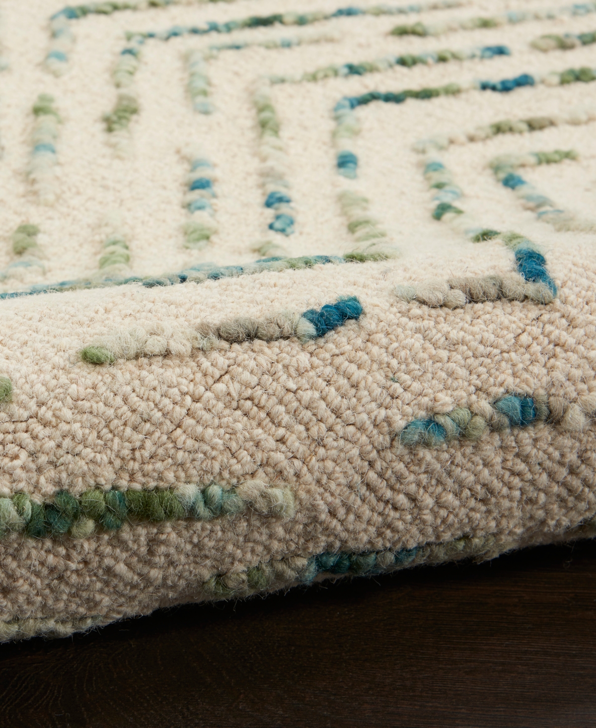 Nourison Home Colorado Clr02 3'9"x5'9" Area Rug In Ivory,moss
