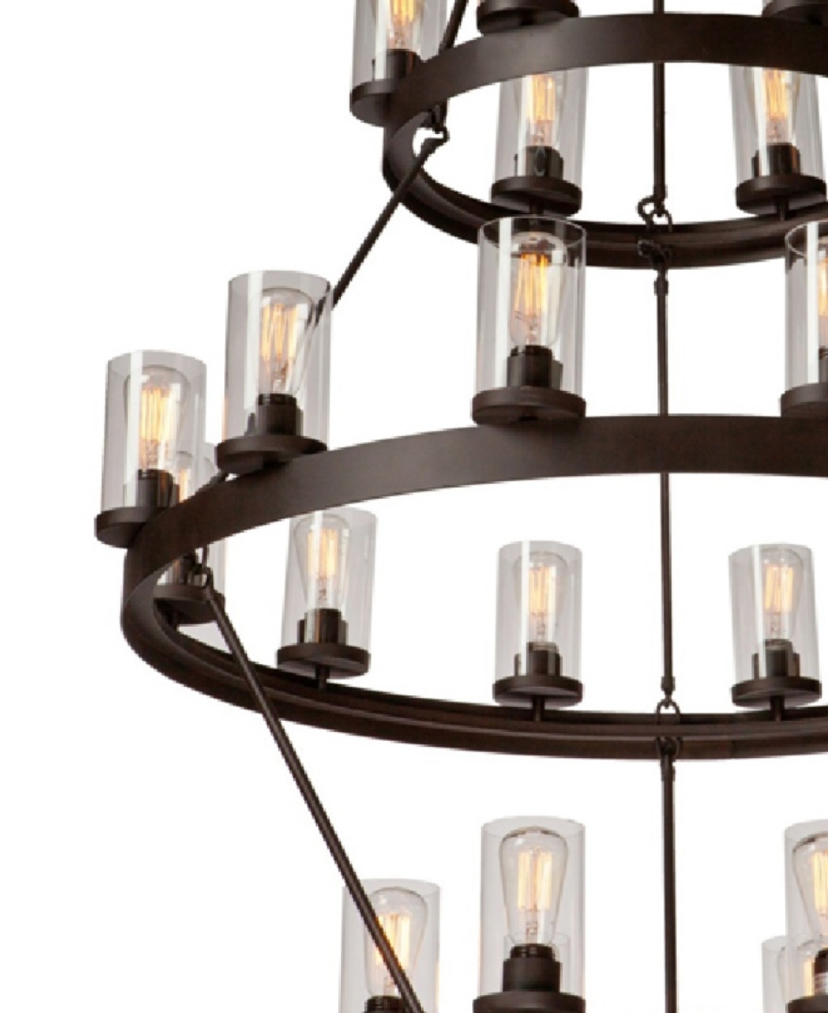 Artcraft Lighting Menlo Park Chandelier In Oil Rubbed Bronze,clear
