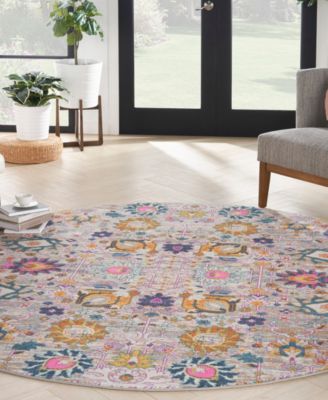 Passion PSN01 8'x8' Round Area Rug