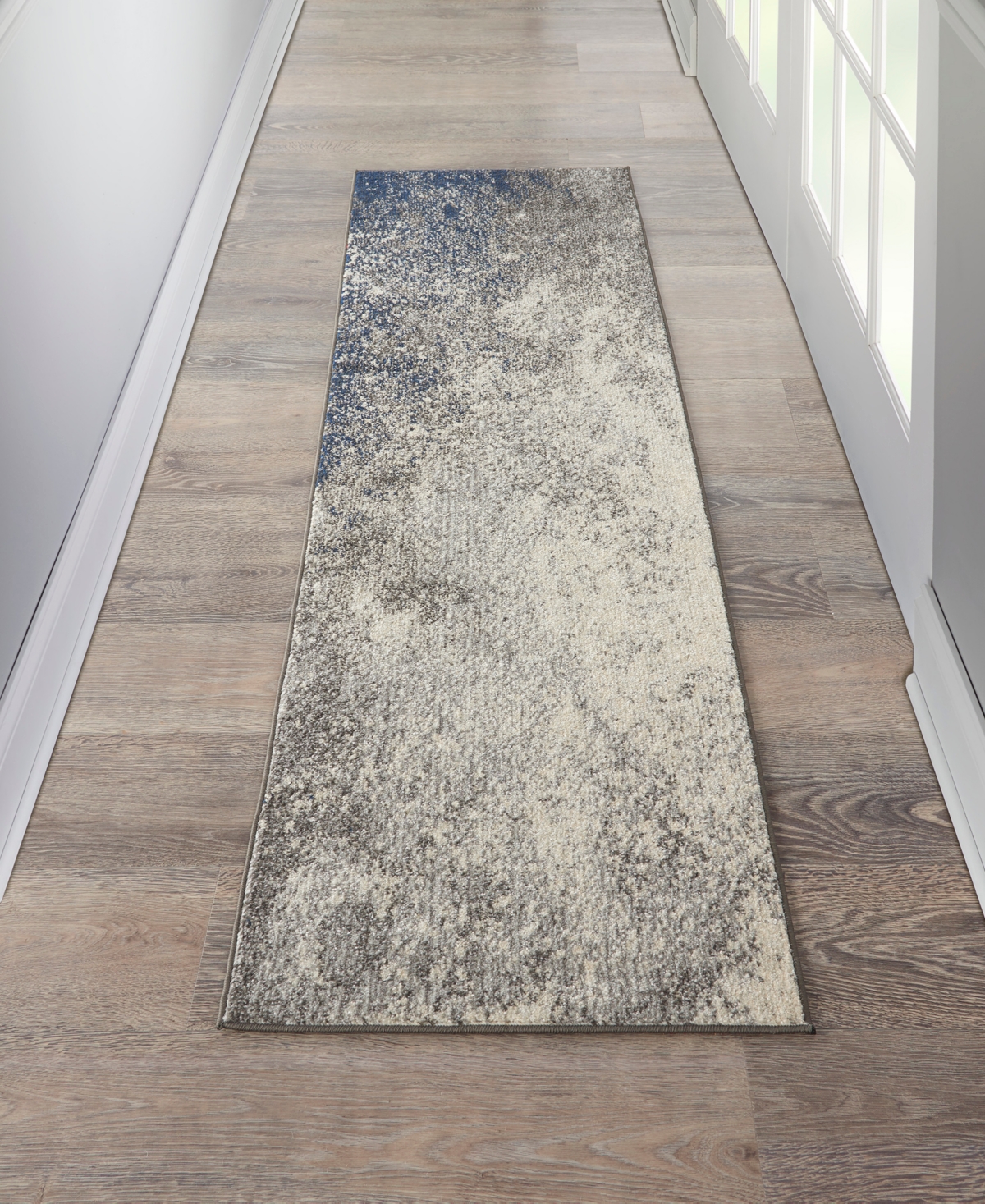 Nourison Home Passion Psn10 2'2"x10' Runner Area Rug In Charcoal