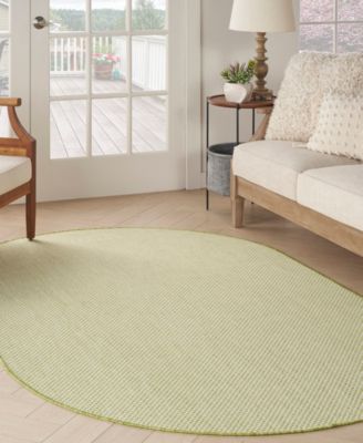 Courtyard COU01 5'x8' Oval Area Rug