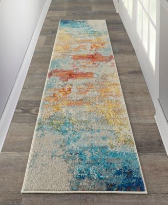 Celestial CES02 2'x6' Runner Area Rug