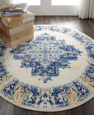 Grafix GRF14 5'3"x5'3" Round Area Rug