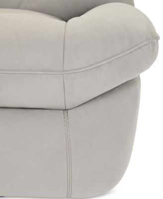 Bovell Fabric Power Swivel Glide Recliner, Created for Macy's