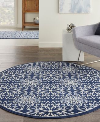 Jubilant JUB06 5'3"x5'3" Round Area Rug