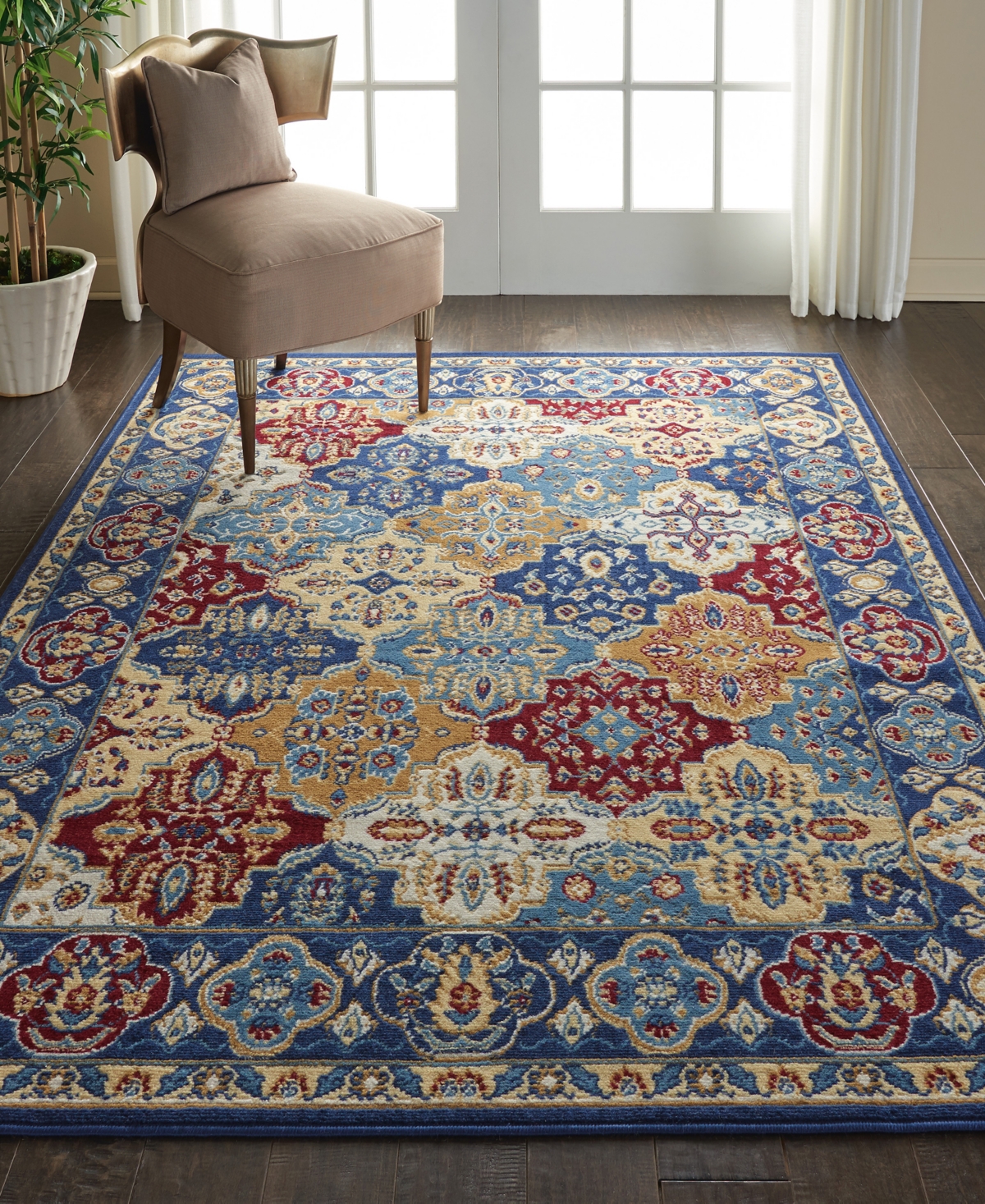Nourison Home Grafix Grf31 3'9"x5'9" Area Rug In Multi