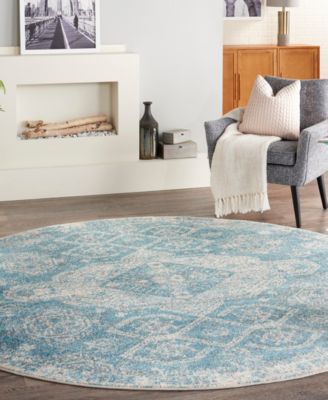 Tranquil TRA13 7'10"x7'10" Round Area Rug