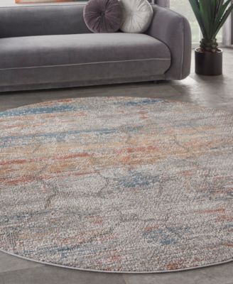 Rustic Textures RUS11 5'3"x5'3" Round Area Rug