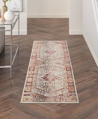 Vintage Kashan VKA08 2'4"x8' Runner Area Rug