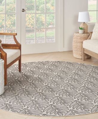 Aloha ALH35 7'10"x7'10" Round Area Rug