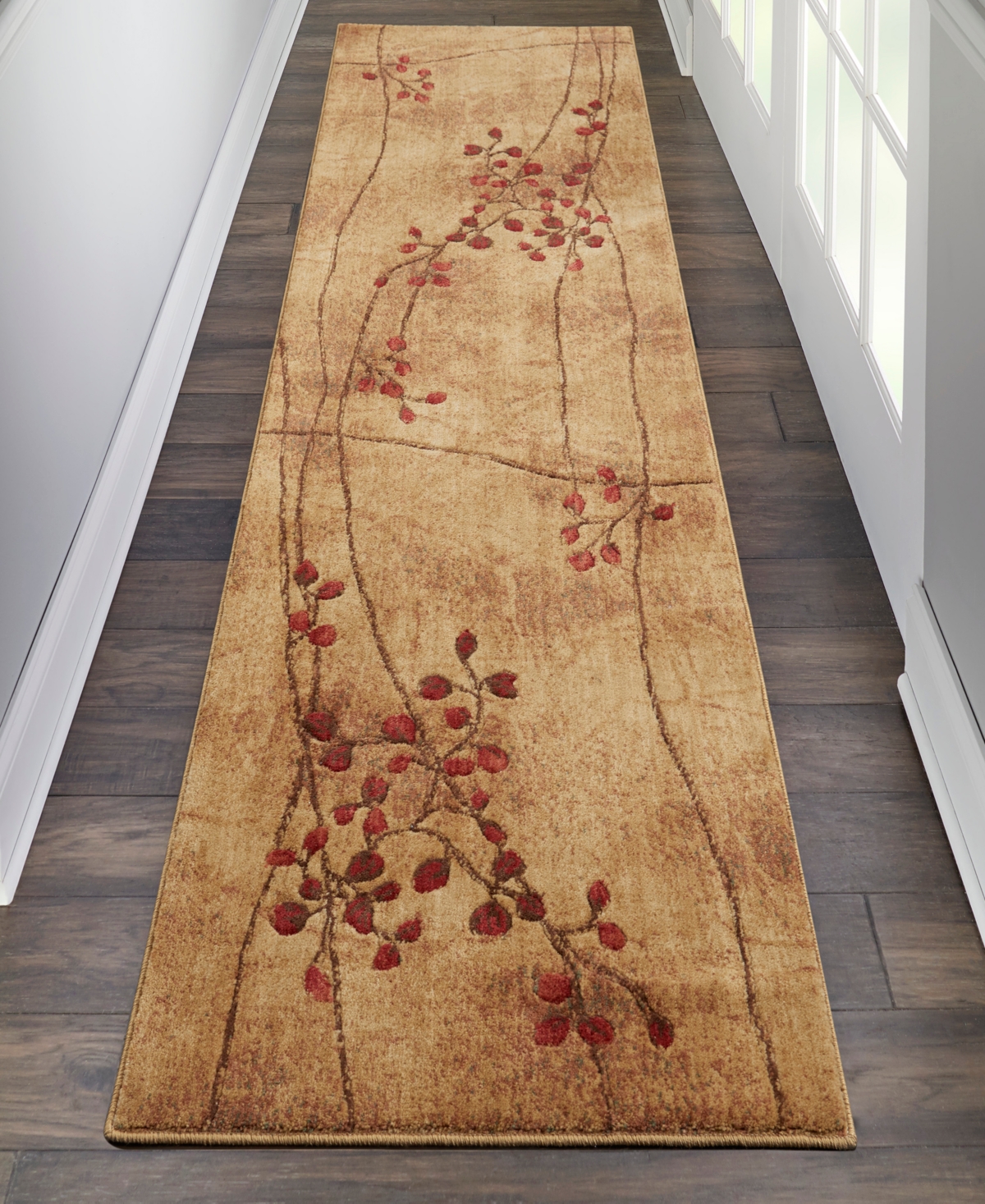 Nourison Home Somerset St74 2'3"x10' Runner Area Rug In Latte