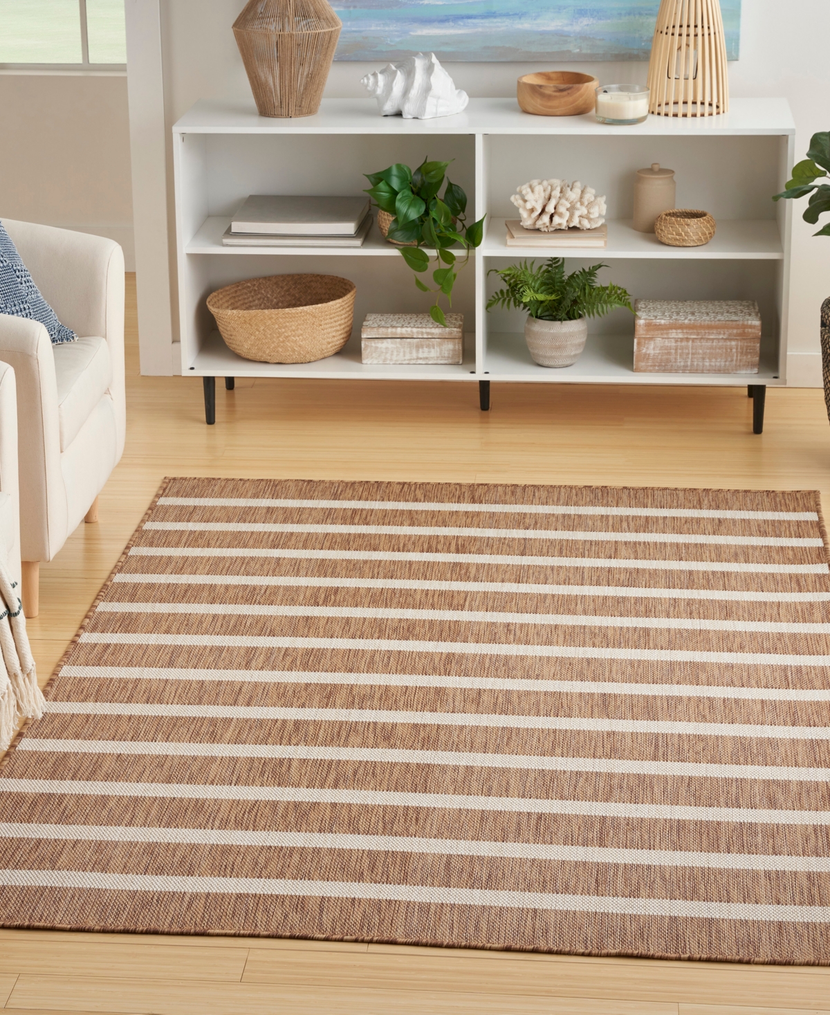 Nourison Home Positano Pos03 6'x9' Area Rug In Camel