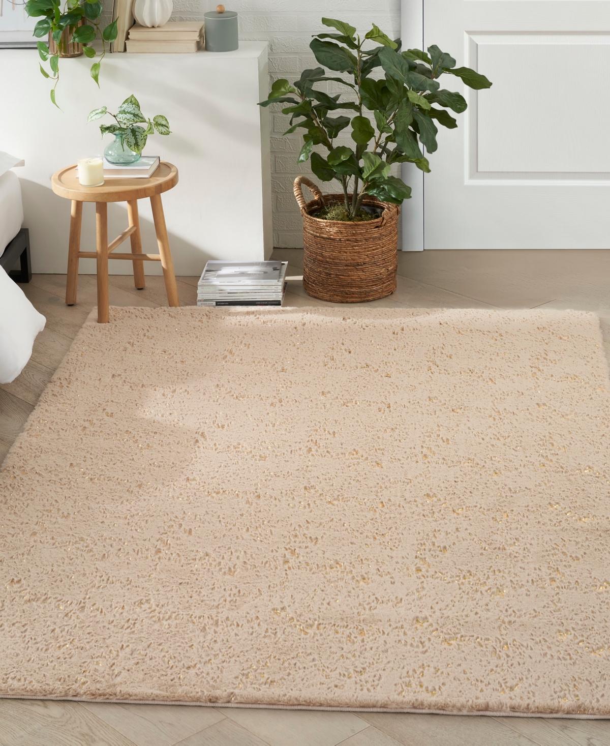 Nourison Home Cozy Shimmer CSH01 5'3"x7'3" Area Rug