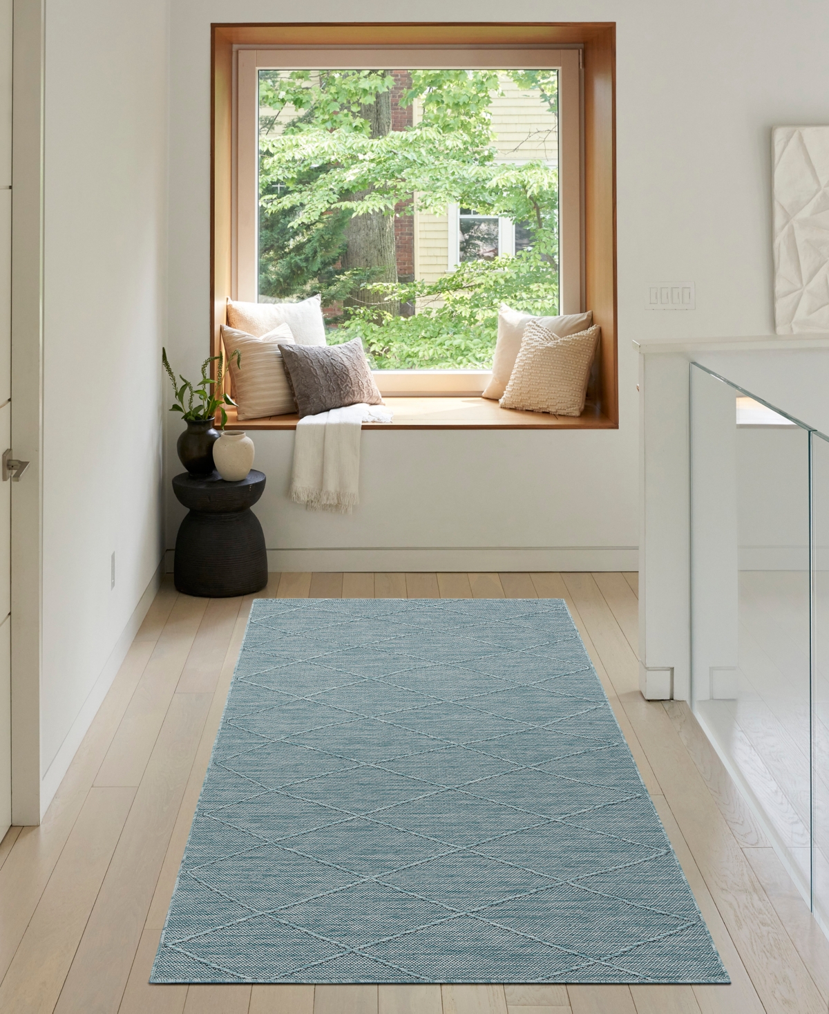 Nourison Home Washable Solutions Wsl01 3'x5' Area Rug In Aqua