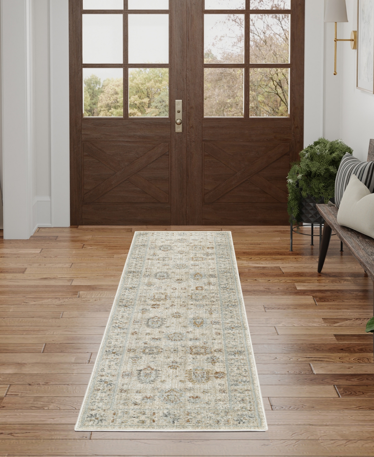 Nourison Home Oases Oae01 2'3"x8' Runner Area Rug In Ivory