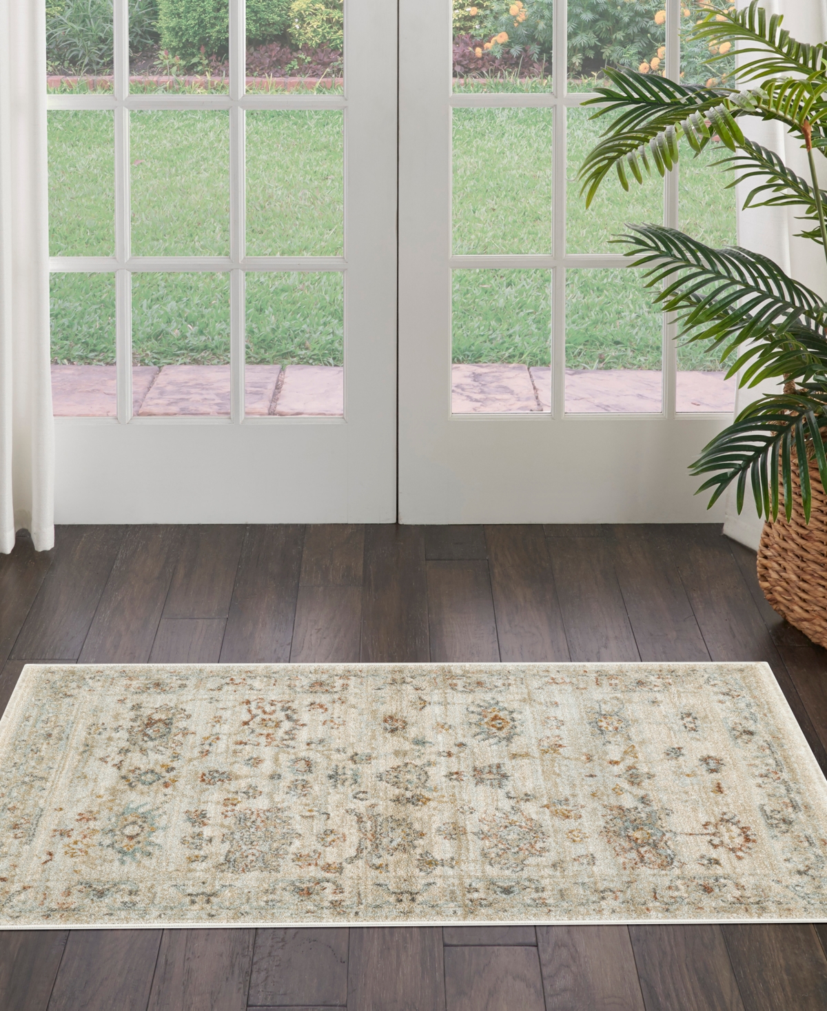 Nourison Home Oases Oae02 2'6"x4'6" Area Rug In Beige
